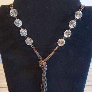 NEW Necklace with Clear Beads
